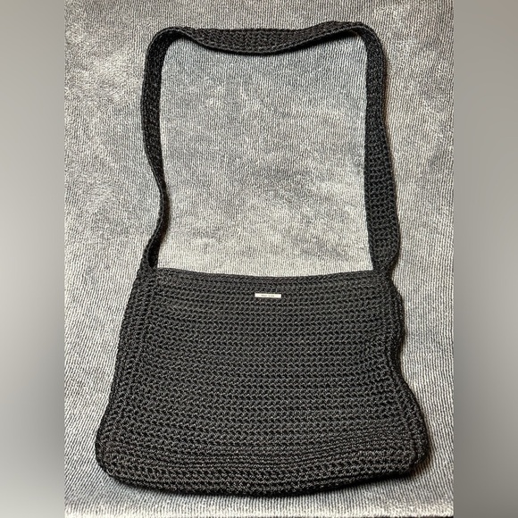 UEC SAK. Women's Shoulder Bag lkn euc The Sak Crochet Purse black small. UEC - Picture 2 of 5